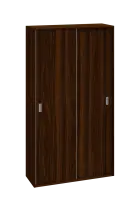 SPD 55/100 skříň s posuvnými dveřmi, výsuvné ramínko, 1850x1000x400, ořech královský